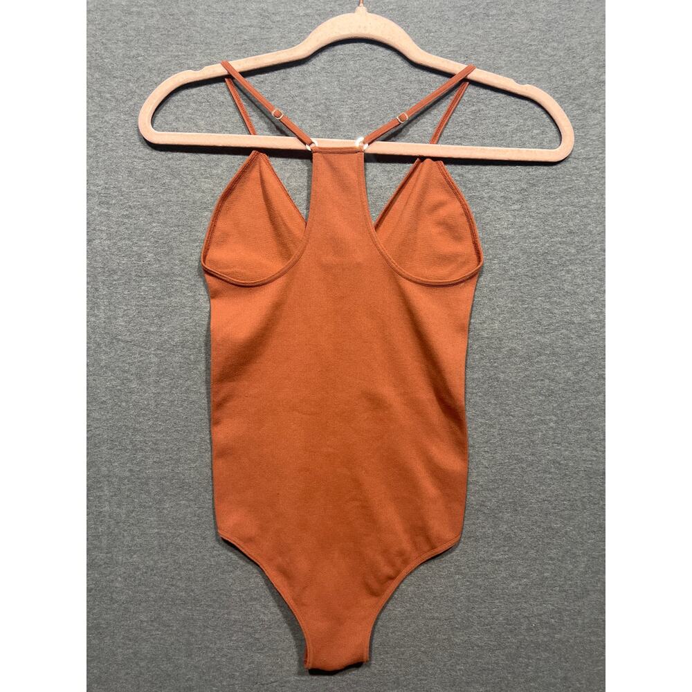 Free People Intimately Move Along Bodysuit Ribbed Size XS/S Color Paprika - Picture 6 of 8